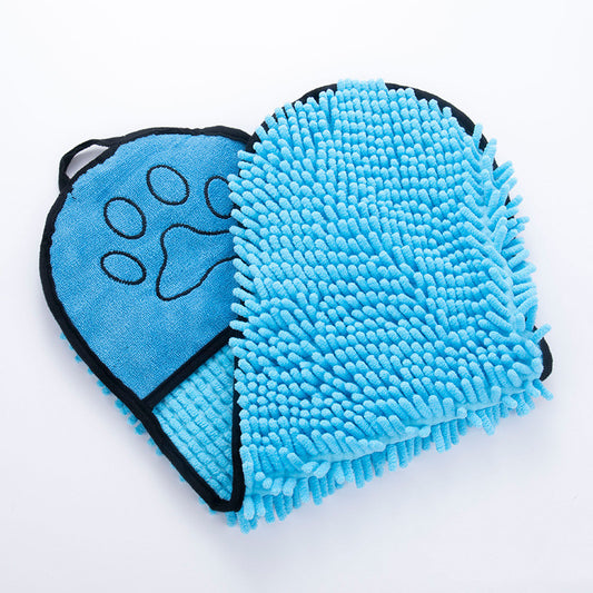 Solid Color Pet Bath Towel for Dogs and Cats