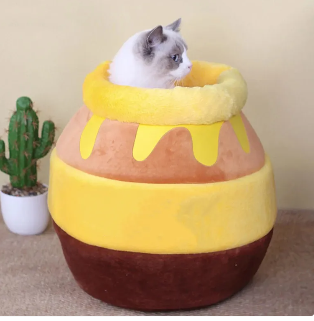 Warm Honey Pot Pet Nest Pet Bed