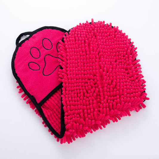 Solid Color Pet Bath Towel for Dogs and Cats