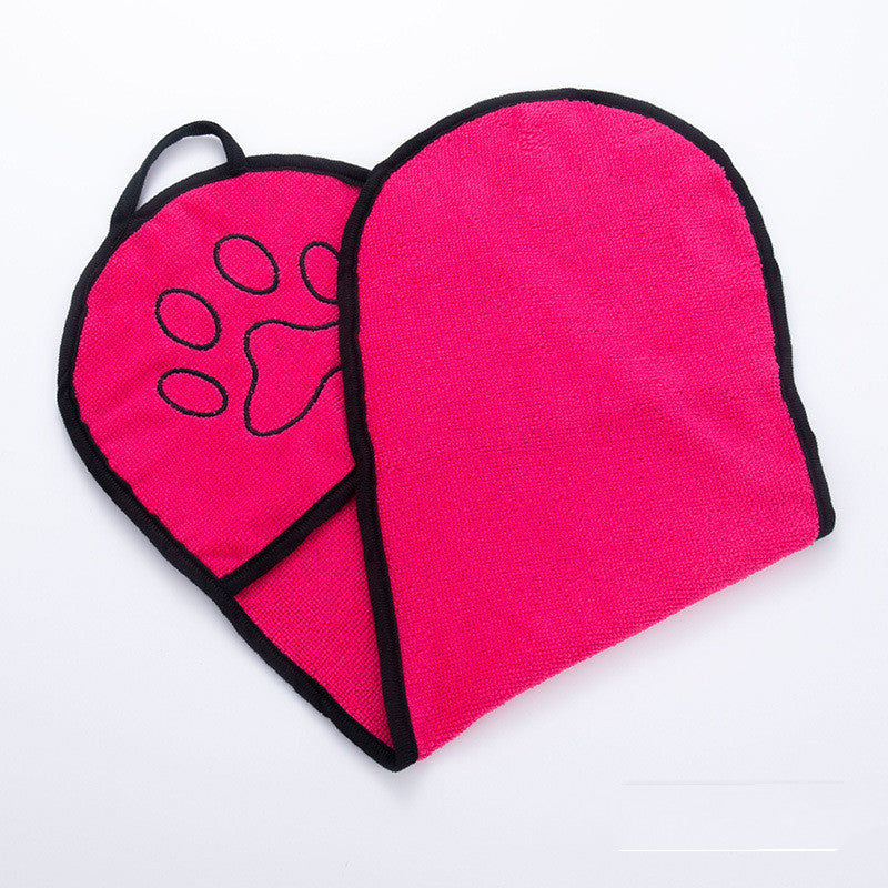 Solid Color Pet Bath Towel for Dogs and Cats