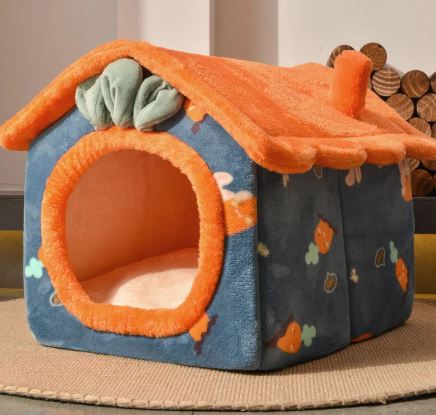 Fleece House Pet Bed