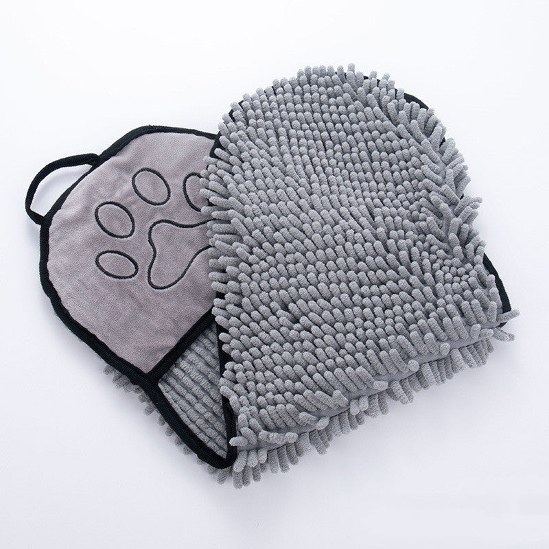 Solid Color Pet Bath Towel for Dogs and Cats