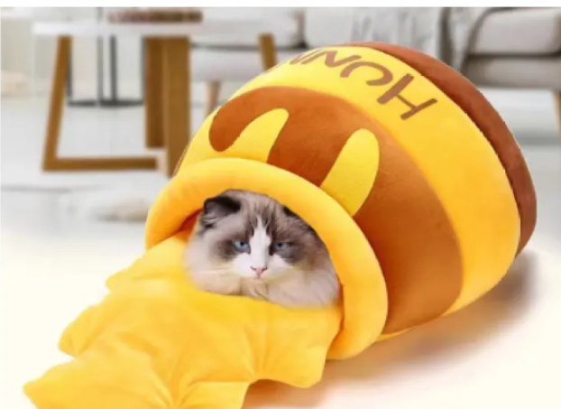 Warm Honey Pot Pet Nest Pet Bed