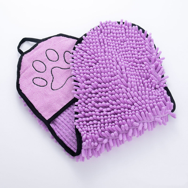 Solid Color Pet Bath Towel for Dogs and Cats
