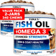 2 Pack Omega 3 Fish Oil for Dogs Skin and Coat Supplement Dry Itchy Skin Relief