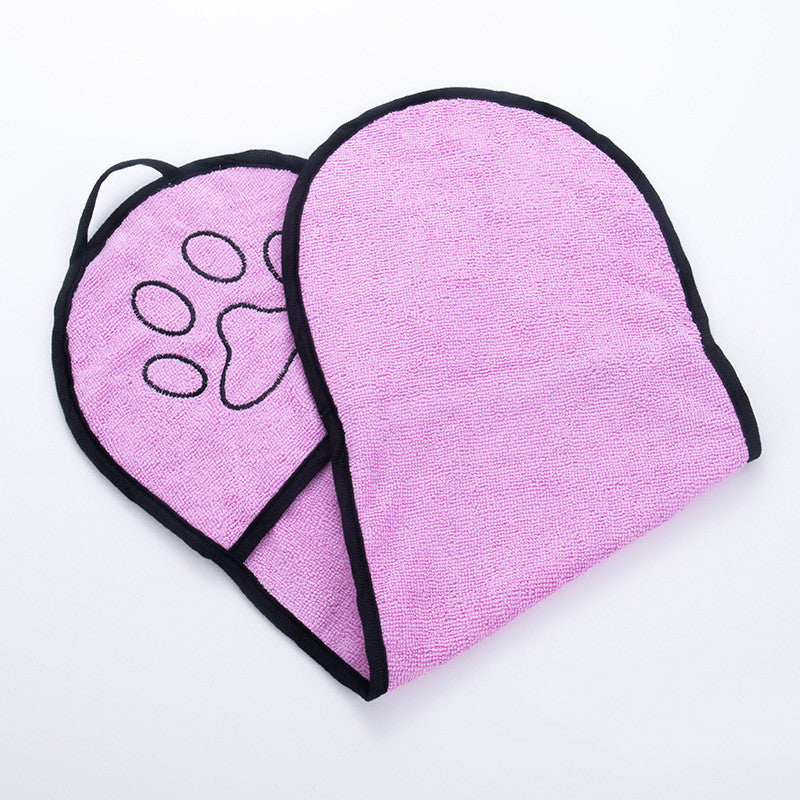 Solid Color Pet Bath Towel for Dogs and Cats